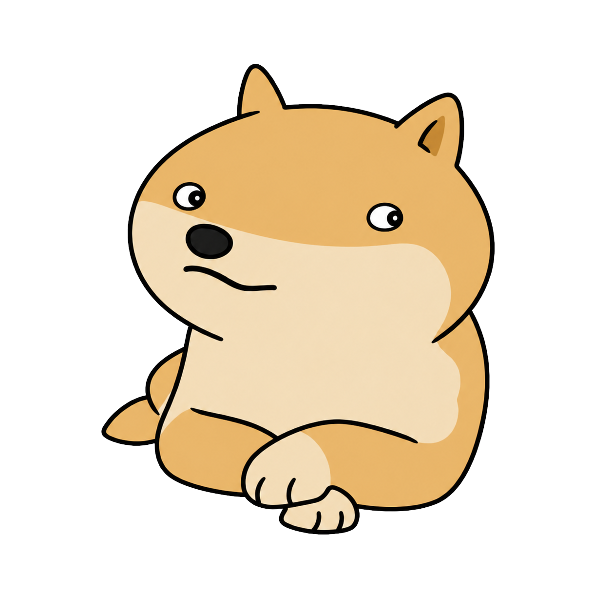 dugecoin mascot - the retarded doge